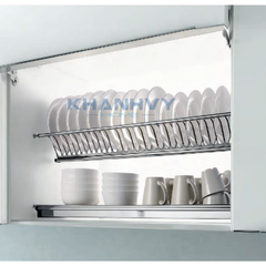 Kệ chén 2 tầng inox âm tủ trên Higold 401074