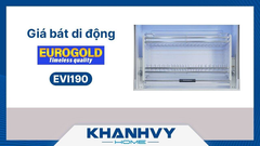Kệ chén dĩa di động inox 304 Eurogold EVI170