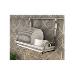 Kệ để đĩa treo ngoài inox nan dẹt 304 Eurogold EV88