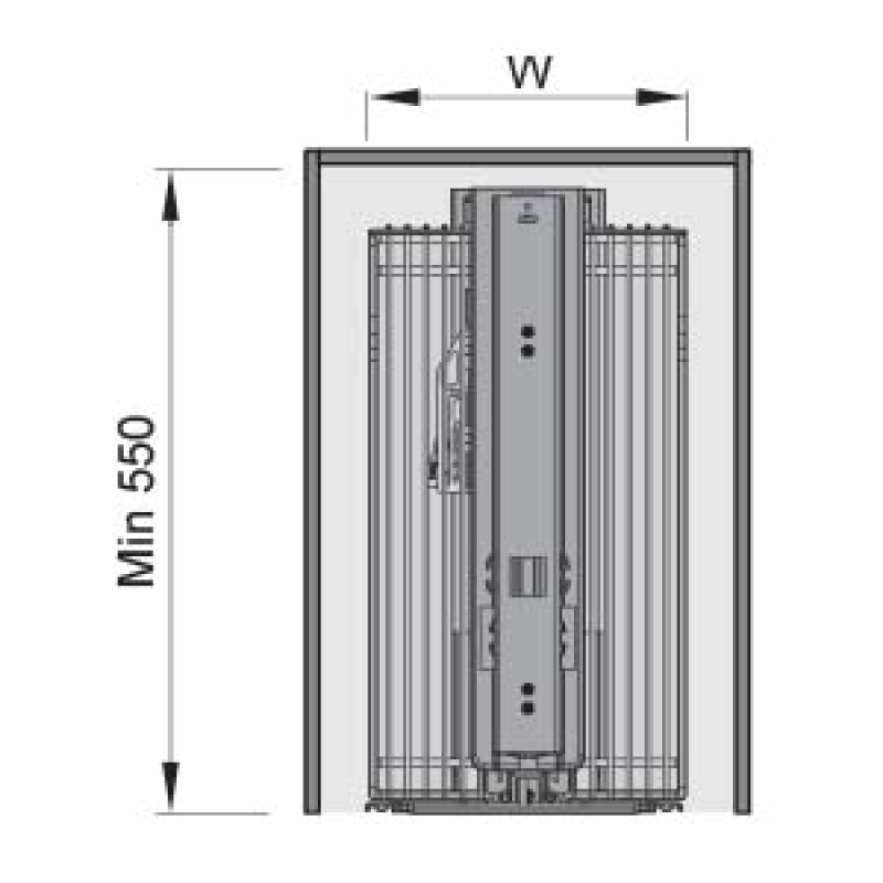 Kệ đồ khô cánh kéo 5 tầng Imundex 7 801 708