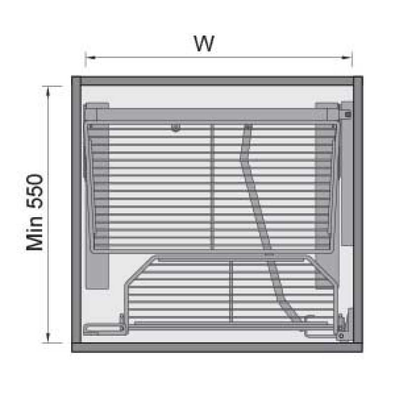 Kệ đồ khô cánh mở 5 tầng Imundex 7 801 706