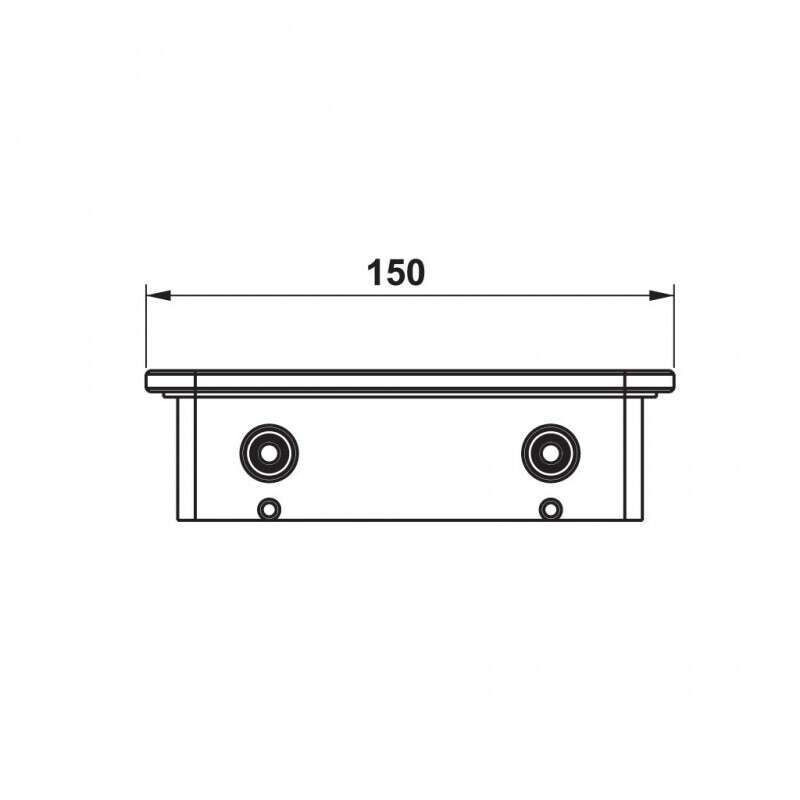 Kệ đựng ly kính đen Hafele 495.80.242