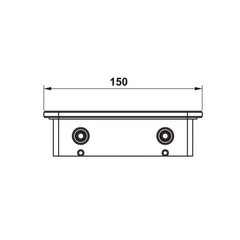 Kệ đựng ly kính đen Hafele 495.80.242