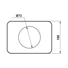 Kệ đựng ly kính trắng Hafele 495.80.239
