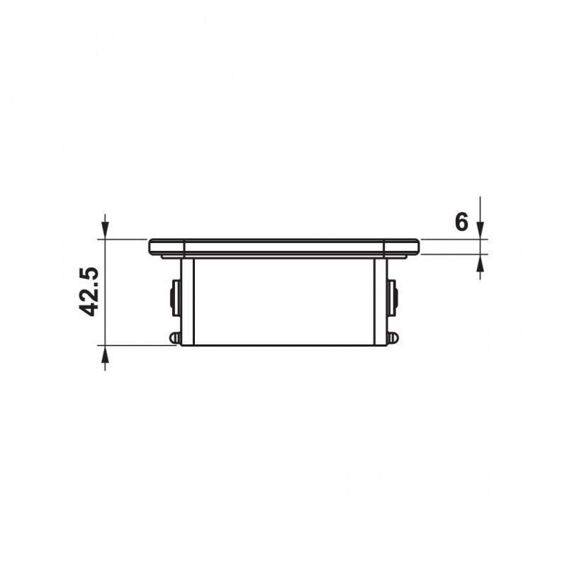 Kệ đựng ly kính trắng Hafele 495.80.239