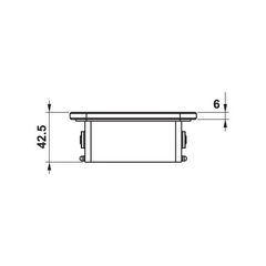 Kệ đựng ly kính trắng Hafele 495.80.239