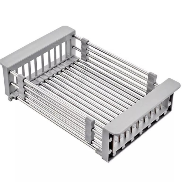 Kệ gác bồn rửa chén rổ inox rút gọn Maadela DN-01