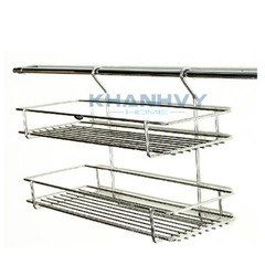 Kệ gia vị 2 tầng inox 304 Higold 1351