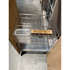 Kệ gia vị đa năng Imundex với ray âm giảm chấn 400mm 7 809 105
