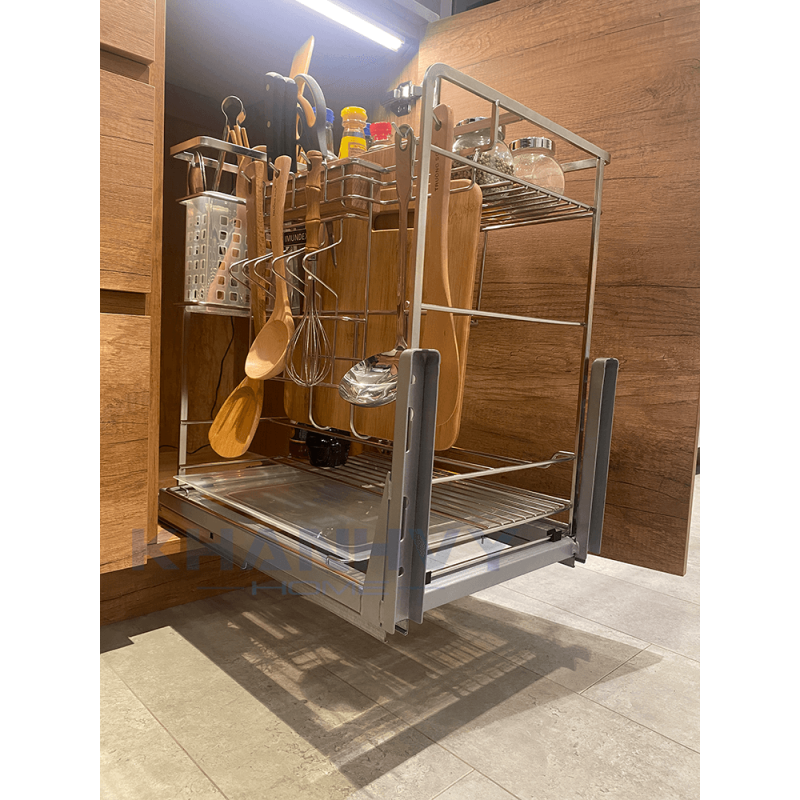 Kệ gia vị đa năng Imundex với ray âm giảm chấn 450mm 7 809 103