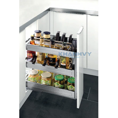 Kệ gia vị dụng cụ inox ray giảm chấn Higold 306002