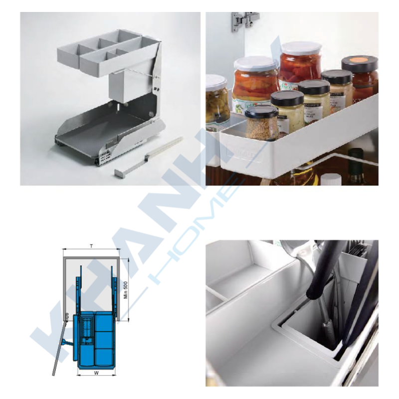 Kệ gia vị dụng cụ noah giảm chấn inox 304 Higold 306072