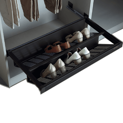 Kệ giày bằng kim loại Hafele 800mm màu trắng 807.95.863