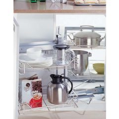 Kệ góc inox trái - phải Wellmax SPTJ017GA - SPTJ017GB