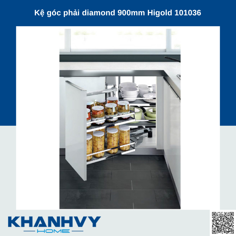 Dễ dàng sắp xếp vật dụng gọn gàng với kệ liên hoàn nan - ray giảm chấn EPS101 tại Khánh Vy Home