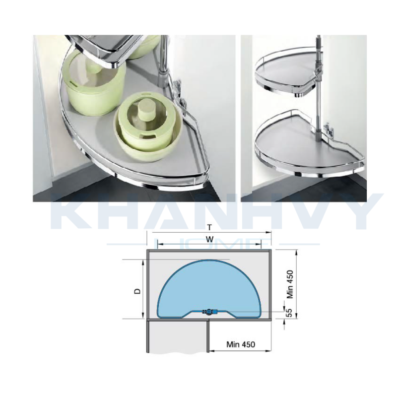 Kệ góc xoay 180 độ - Arean Imundex 7 803 702