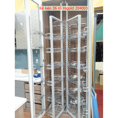 Kệ kéo 36 rổ tủ inox 304 (900mm) Higold 204003
