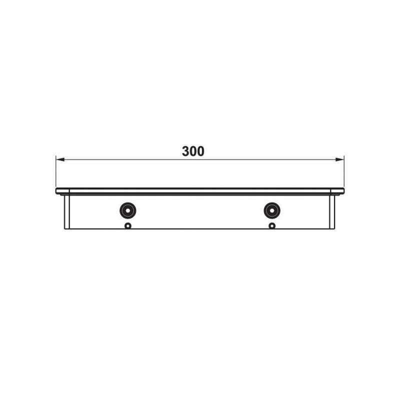 Kệ kính đen 300 Hafele 495.80.243