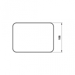Kệ kính trắng 150 Hafele 495.80.237