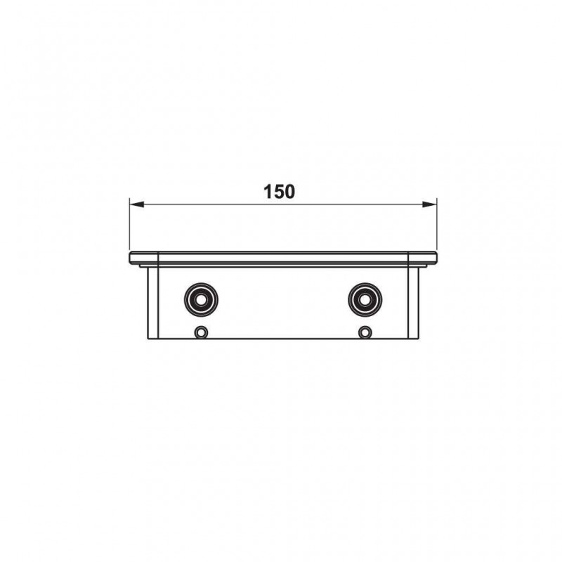 Kệ kính trắng 150 Hafele 495.80.237