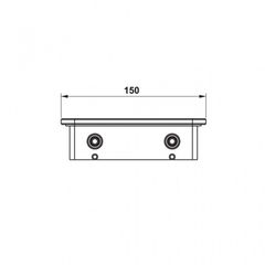 Kệ kính trắng 150 Hafele 495.80.237