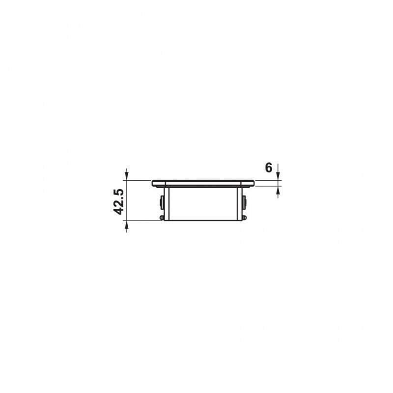 Kệ kính trắng 300 Hafele 495.80.238