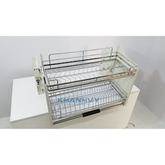 Kệ nâng hạ bát đĩa inox 304 mờ Atigold ATD80