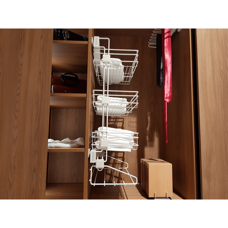Kệ quần áo 4 tầng màu trắng Imundex 7 906 001