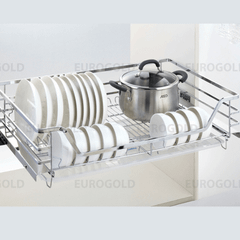 Kệ xoong nồi, bát dĩa dẹt đa năng, gắn cánh âm tủ Eurogold EP60