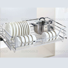 Kệ xoong nồi, bát dĩa dẹt đa năng, gắn cánh âm tủ Eurogold EPD7270