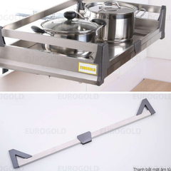 Kệ xoong nồi hộp 2 lớp đáy âm tủ Eurogold EU131750