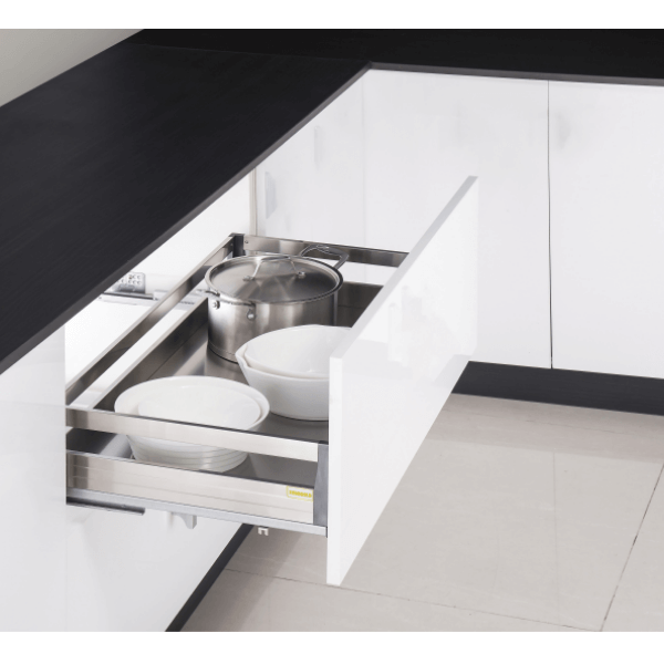 Kệ xoong nồi hộp 2 lớp đáy, gắn cánh Eurogold EUB7575