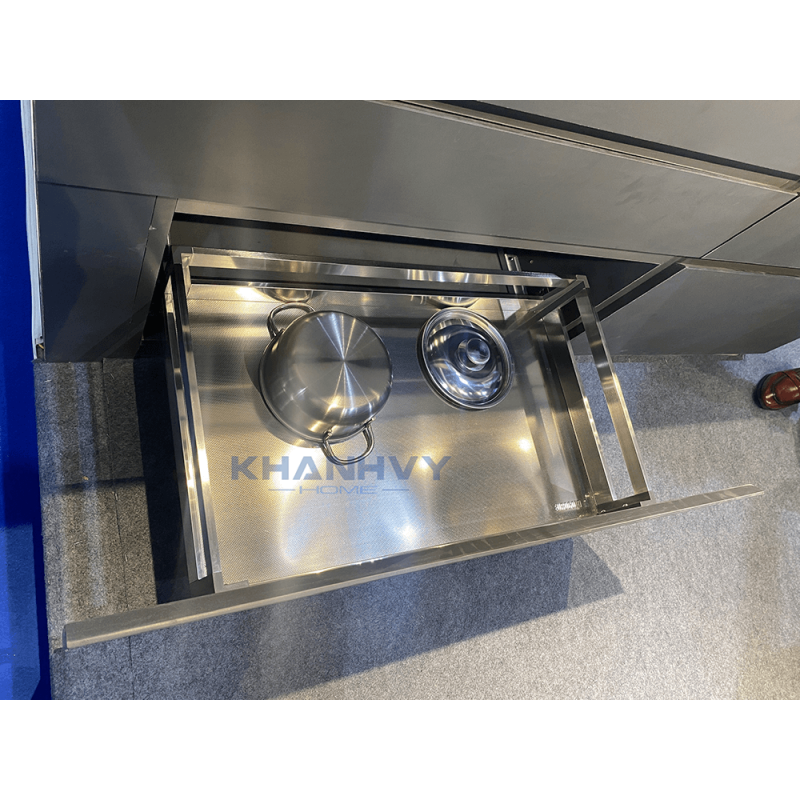 Kệ xoong nồi hộp 2 lớp đáy, gắn cánh Eurogold EUB7580