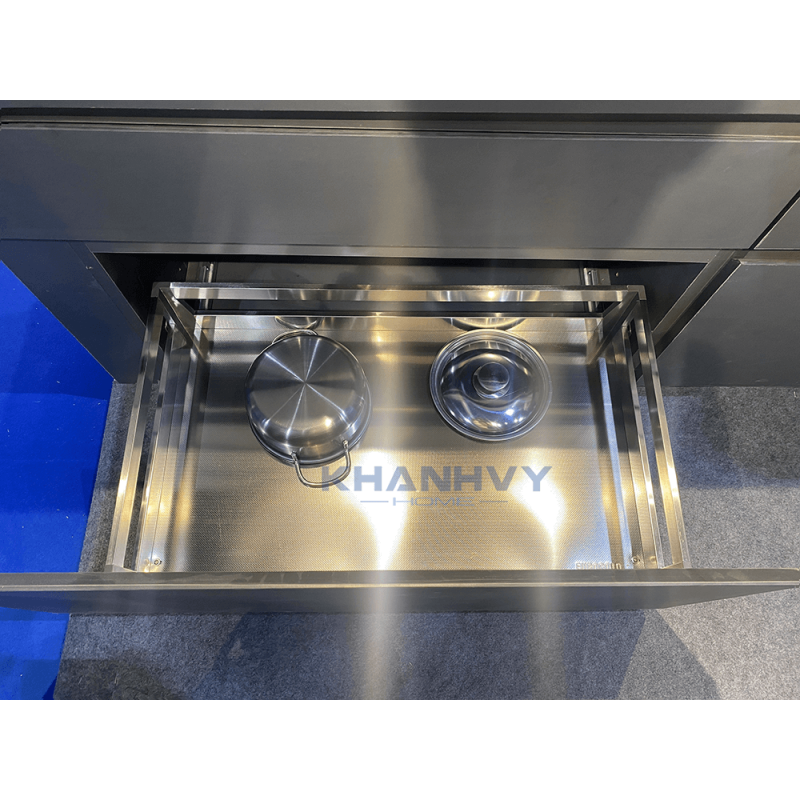 Kệ xoong nồi hộp 2 lớp đáy, gắn cánh Eurogold EUB7580
