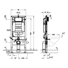 Két nước âm Geberit Duofix 588.53.914