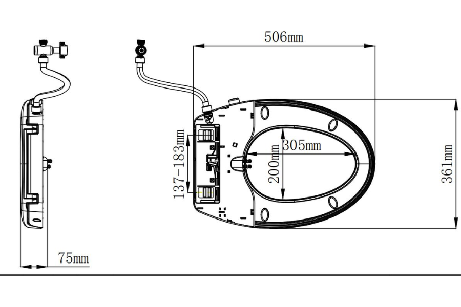 Nắp rửa cơ Jomoo 97142-00-1