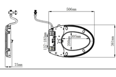 Nắp rửa cơ Jomoo 97142-00-1