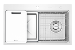 Chậu rửa bát Konox KN8048TS Dekor 1 hố chống xước Workstation Sink