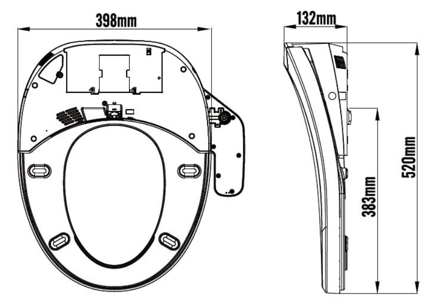 Nắp rửa điện tử Jomoo PD1868-S0-CJM