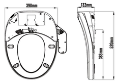 Nắp rửa điện tử Jomoo PD1868-S0-CJM