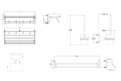Bộ phụ kiện phòng tắm 4 món Jomoo 934616-1B1-1