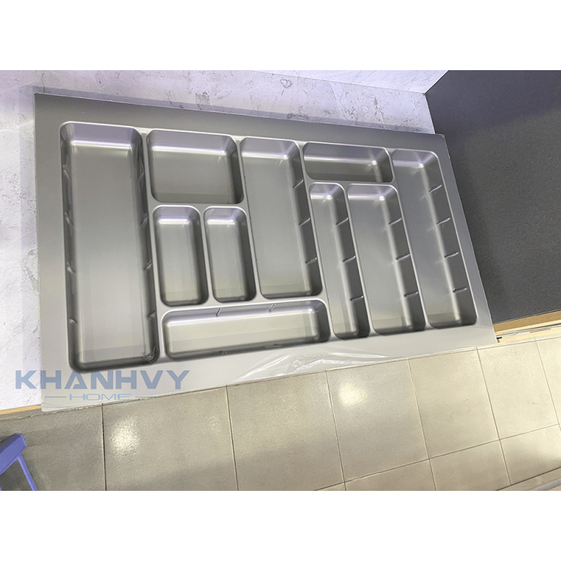 Khay chia thìa nĩa chất liệu nhựa cao cấp Eurogold ET900