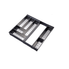 Khay chia thìa nĩa inox 304 mỏ rộng Eurogold E0645E