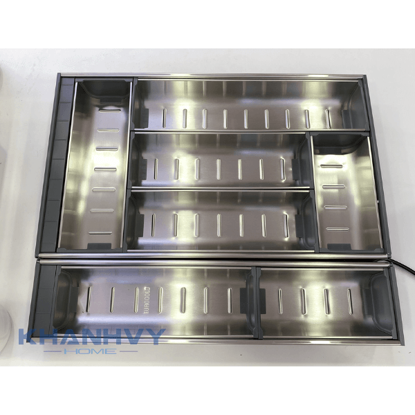 Khay chia thìa nĩa inox 304 mỏ rộng Eurogold ETC650E