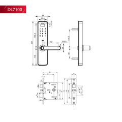 Khóa điện tử Hafele DL7100 912.05.498