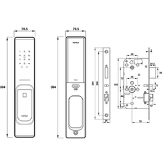 Khóa điện tử Hafele PP8100 912.20.260