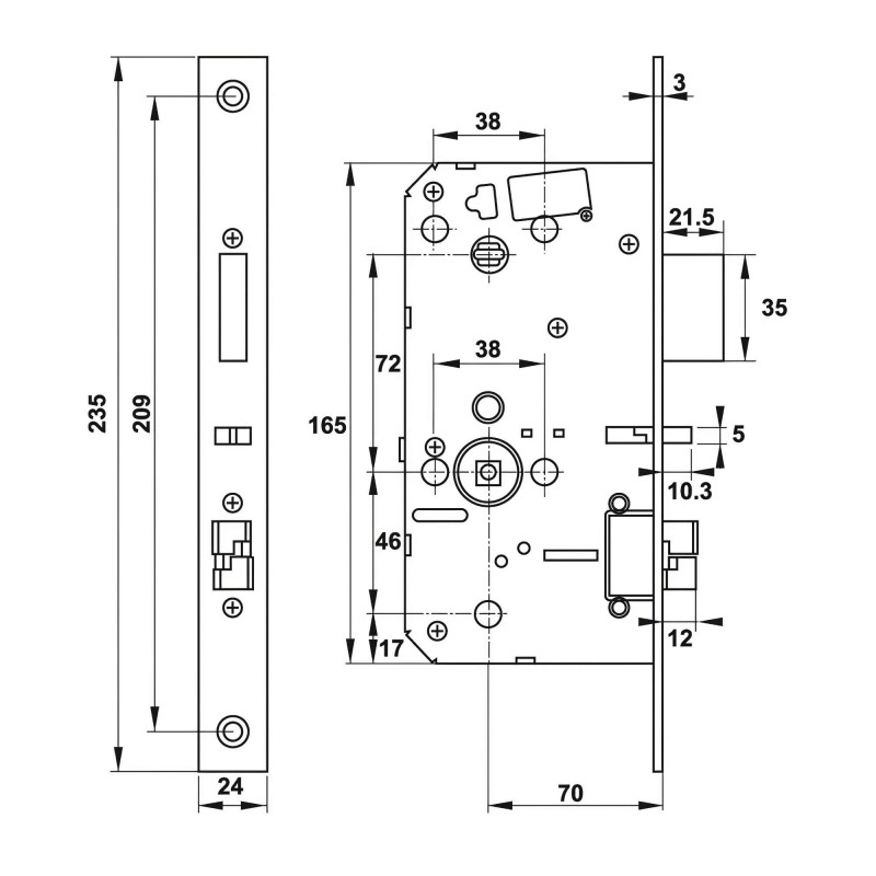 Khóa điện tử Hafele PP9000 912.05.692