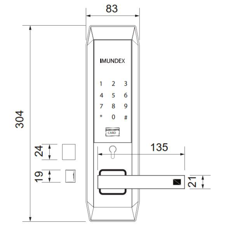 Khóa điện tử Imundex 613.41.303