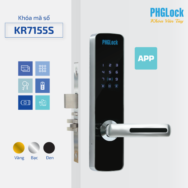 Khóa điện tử PHGLock KR7155SL App