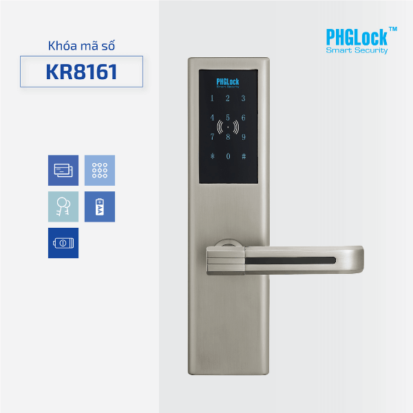 Khóa mã số - thẻ cảm ứng PHGlock KR8161S-L